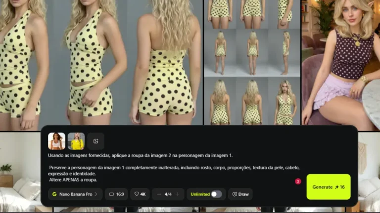 Trocar Roupa de Personagem com IA sem Alterar o Rosto