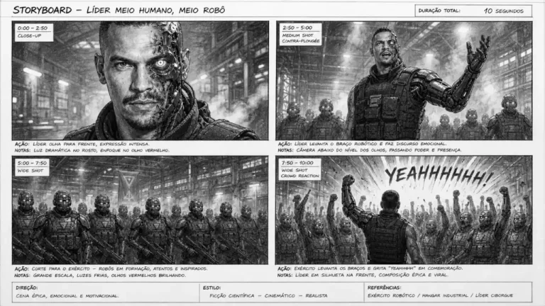 Transforme sua ideia em storyboard e vídeo com a Seedance 2 